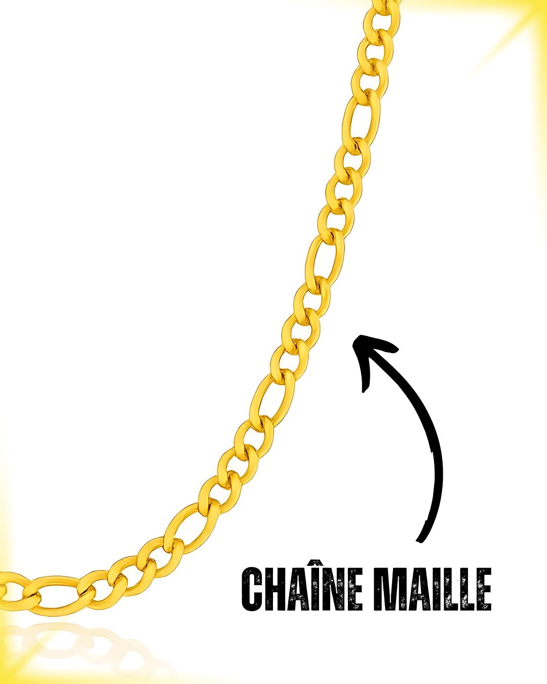 PACK GOLD - Maillot OVERSIZE EN PLIS + Chaîne HOUEL